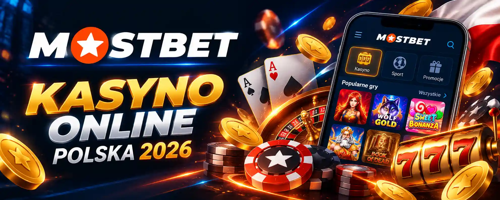 Mostbet Casino PL – logo i elementy platformy