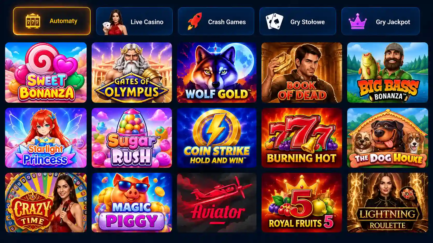 Lobby gier Mostbet Casino – automaty i live casino